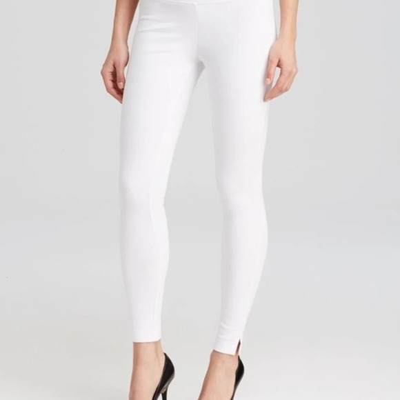Lysse Medium Control Split Denim White Legging - Picture 3 of 7